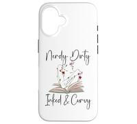 Carcasa para iPhone 16 Nerdy Dirty Inked & Curvy Book Smut Reader Tattooed Bookworm