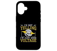 Carcasa para iPhone 16 No Estoy Gritando, Soy Solo un Ingeniero eléctrico de Alto Voltaje