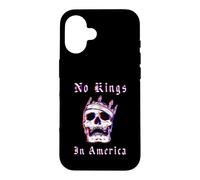 Carcasa para iPhone 16 No Kings In American Retro Glitch Style Gráfico Político