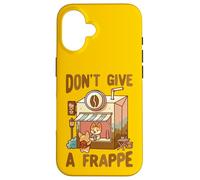 Carcasa para iPhone 16 No le Des un Juego de Palabras de café Frappe Corgi