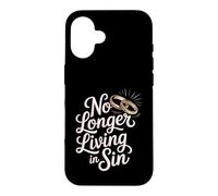 Carcasa para iPhone 16 No Longer Living In Sin Matrimonio, Boda, Pareja -