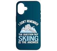 Carcasa para iPhone 16 No Recuerdo la Pregunta, Pero el esquí es la Respuesta