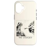 Carcasa para iPhone 16 No Touchy Funny Cat Miguel Ángel Creación de Adán