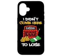 Carcasa para iPhone 16 No Vine aquí a Perder la máquina tragamonedas de Juego
