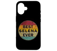 Carcasa para iPhone 16 Nombre Personalizado Selena I Love Selena Retro Vintage Style