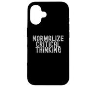 Carcasa para iPhone 16 Normalize Critical Thinking Libertarian Apparel