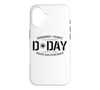 Carcasa para iPhone 16 Normandía Francia Día D Honor and Remember Solid Black Print