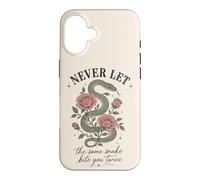 Carcasa para iPhone 16 Nunca Dejes Que la Misma Serpiente te muerda Dos Veces Serpent Rose