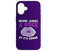 Carcasa para iPhone 16 Nunca juzgues a una Roca por su Portada Funny Rockhounding