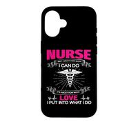 Carcasa para iPhone 16 Nurse Isn'T About How Much I Can Do Nurses Loves