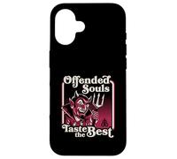 Carcasa para iPhone 16 Ofended Souls Taste The Best Retro Vintage Dark Humor Devil