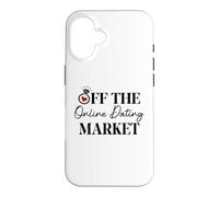 Carcasa para iPhone 16 Off The Online Dating Market Bridal Shower Bride Newlywed