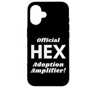 Carcasa para iPhone 16 Official Hex Adoption Amplifier - Blockchain Crypto CD - Hex