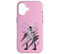 Carcasa para iPhone 16 Oficial David Bowie Pink Lightning Ziggy Stardust