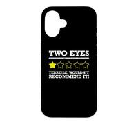 Carcasa para iPhone 16 Ojo de Cristal de prótesis de Ojo Medio Ciego Divertido