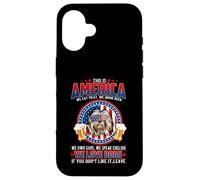 Carcasa para iPhone 16 Old English Sheepdog Dog This America We Love Dogs 4th July