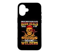 Carcasa para iPhone 16 Only Real Men Become Welders Funny Welder Welding