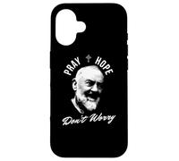 Carcasa para iPhone 16 Oren Esperanza Y No Te Preocupes San Padre PIO