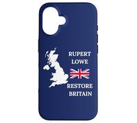 Carcasa para iPhone 16 Orgullo BRITÁNICO Britain PATRIOTAS Reino Unido Rupert Lowe