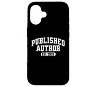Carcasa para iPhone 16 Orgulloso Autor publicado 2026 Mom Dad Vintage Poet Book Writer