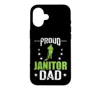 Carcasa para iPhone 16 Orgulloso Conserje papá Limpiador custodio