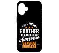 Carcasa para iPhone 16 Orgulloso Hermano Freaking Impresionante Gerente General