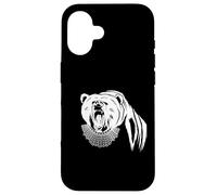 Carcasa para iPhone 16 Oso con Ruth Bader Ginsburg Collar I Dissent RGB