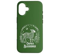 Carcasa para iPhone 16 Ostara Blessings Pagan Spring Lamb Floral Moon Ostara
