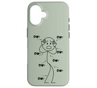 Carcasa para iPhone 16 OW OW Stick Character Figure Humor Chronic Pain Awareness