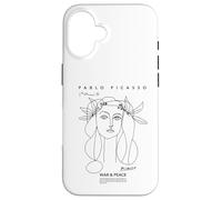 Carcasa para iPhone 16 Pablo Picasso Guerra y Paz Dibujo Arte PAPL2205
