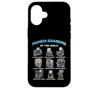 Carcasa para iPhone 16 Panda Gamers of The World Diverse Gamer Panda Graphic