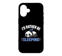 Carcasa para iPhone 16 Panda Sleep Funny Nap Humor Lazy I'D Rather Be Sleeping