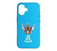 Carcasa para iPhone 16 Papa León XIV AI para el Bien - MAGNIFICA HUMANITAS