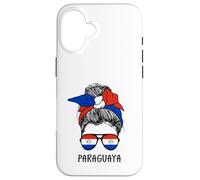 Carcasa para iPhone 16 Paraguayan Paraguaya Girl Paraguayan Heritage Paraguay Flag
