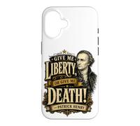 Carcasa para iPhone 16 Patrick Henry Give Me Liberty or Death Cita histórica