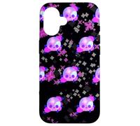Carcasa para iPhone 16 Patrón de Calavera de Galaxia, Rosas, Pastel, gótico, diseño estético