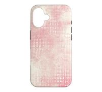Carcasa para iPhone 16 Patrón Retro Vintage Rosa y Crema Envejecido