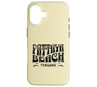 Carcasa para iPhone 16 Pattaya Beach Tailandia Diseño Retro Desgastado