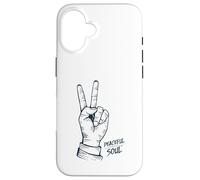 Carcasa para iPhone 16 Peaceful Soul Nature Inspired Aesthetic Graphic Peace Symbol