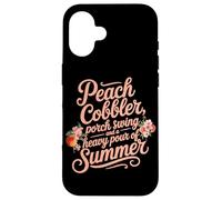 Carcasa para iPhone 16 Peach Cobbler Porch Swing and a Heavy Pour of Summer
