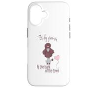 Carcasa para iPhone 16 Peluquería de Perros Bark of The Town Pet Grooming Humor Design