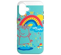 Carcasa para iPhone 16 Peppa Pig Rainbow