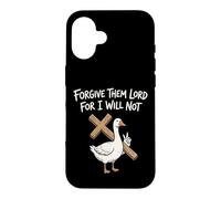 Carcasa para iPhone 16 Perdónalos Señor Porque no lo haré