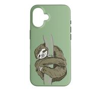 Carcasa para iPhone 16 Perezoso Abrazando Relajado Dormir Adolescente Cansado Perezoso Lento