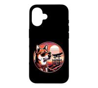 Carcasa para iPhone 16 Perro en el Gran Santuario de Inari, Fushimi Japón Kioto