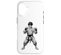 Carcasa para iPhone 16 Personaje De Karate De Anime Japonés