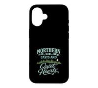 Carcasa para iPhone 16 Pesca a Mosca Aguas del Norte Pesca Río Tranquilo Natural