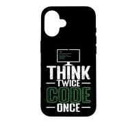Carcasa para iPhone 16 Piensa Dos Veces código una Vez