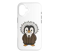 Carcasa para iPhone 16 Pingüino Física Inteligente Nerd Teórica