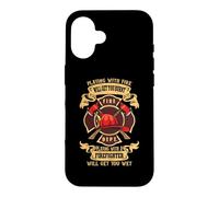Carcasa para iPhone 16 Playing with A Firefighter Fireman Firefighters Lovers